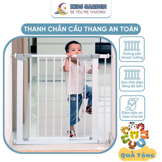Thanh chắn cửa, tấm chắn cầu thang, rào chắn an toàn cho bé chất liệu kim loại cao cấp dễ dàng lắp đặt không khoan đục