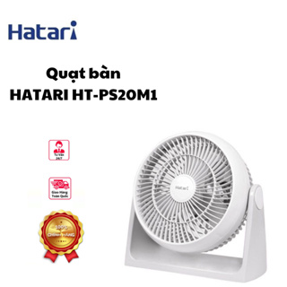 Quạt Bàn Thái Lan Hatari HT-PS20M1, Nhỏ Gọn Tiện Ích, Gồm 3 Tốc Độ Gió