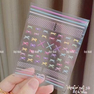 SALE STICKER NỔI 5D NƠ (1391-1392-1722)