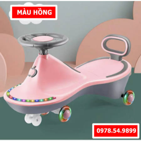 Xe lắc cho bé hình máy bay, xe lắc cá heo, xe lắc khủng long, Xe chòi chân cao cấp kèm đèn nhạc