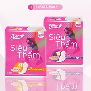 [BVS] COMBO 6 Băng vệ sinh Diana SIÊU THẤM Maxi Cánh/ Không Cánh