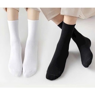 Vớ trơn cao cổ phong cách hàn quốc màu đen cổ điển vintage thời trang Tất năng động trẻ trung bán chạy giá rẻ