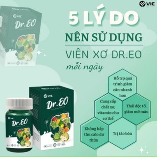 Viên Xơ Detox Dr Eo - Thảo mộc giảm cân, giảm mỡ bụng, siết eo, thải mỡ, thải độc