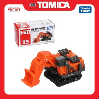 Xe xúc đất mô hình Tomica No.25 Hitachi Loading Shovel Ex8000-6 158264 Fullbox Chính Hãng Takara Tomy - Victoys