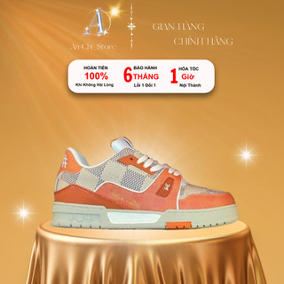 Giày Louis Vuitton 54 trainer hồng caro , giày Lv trainer hồng caro bản cao cấp nhất thị trường