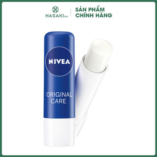 Son Dưỡng Môi Chuyên Sâu Nivea Original Care Caring Lip Balm 4.8g Hasaki Sản Phẩm Chính Hãng