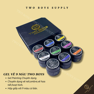 Gel vẽ sét 9 màu cho học viên vẽ ren họa tiết phong cảnh gel salon