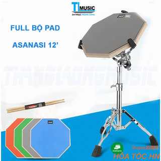 Bộ pad tập trống 12' Asanasi -Drum pad 12 inch
