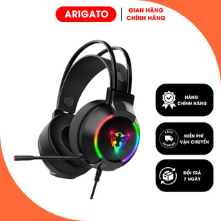 Tai Nghe Chụp Tai Chuyên Chơi Game Quinlian Arigato A6 jack 3.5 Acer Led G606 7.1 Có Micro Dùng Cho Máy Tính Laptop PC