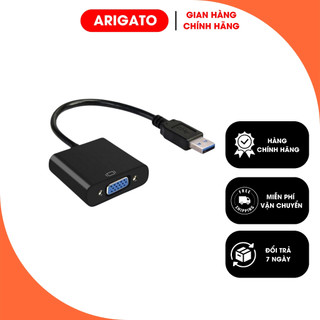 Cáp Chuyển Đổi USB to VGA HDMI USB To VGA USB To HDMI 3.0 Dùng Cho Laptop Máy Tính ARIGATO
