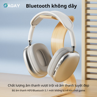 Tai nghe chụp tai AIR MAX P9, tai nghe bluetooth 5.1 chống ồn, âm thanh trầm ấm GAGAY