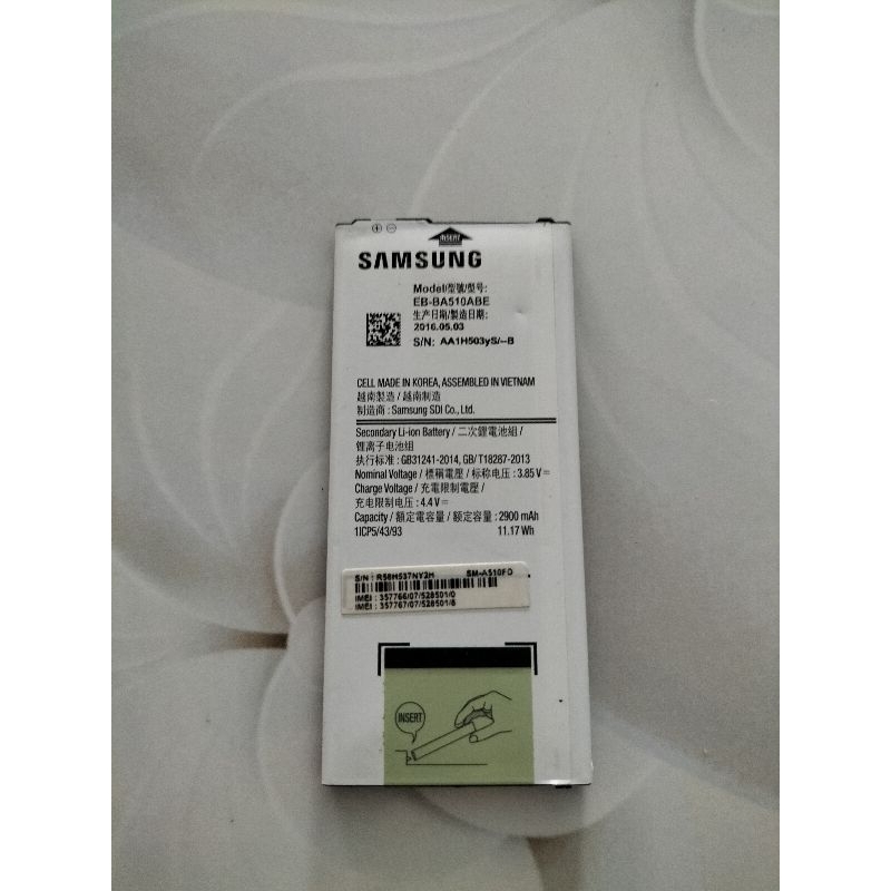 pin samsung a510 a52016 zin bóc máy