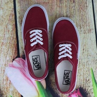 Giày Sneaker Vnns  Nữ Màu Đỏ Đô tặng 1 Tất