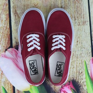 Giày Sneaker Vnns  Nữ Màu Đỏ Đô tặng 1 Tất