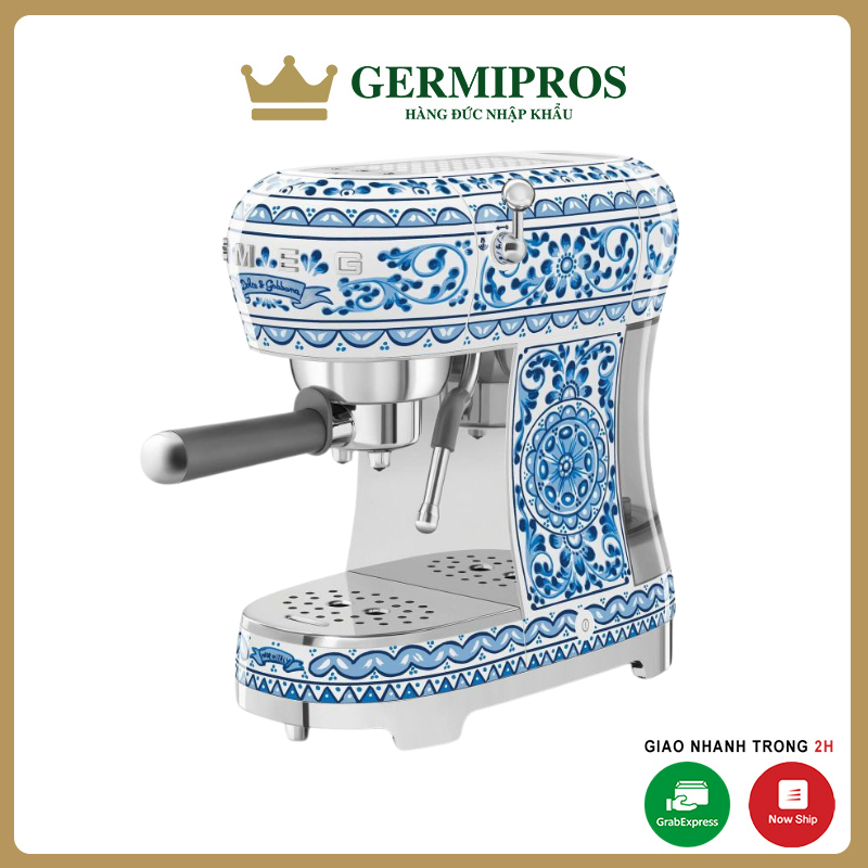 Máy pha cafe Espresso SMEG ECF02DGBEU họa tiết Dolce &amp; Gabbana