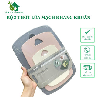 Bộ 3 thớt lúa mạch kháng khuẩn cao cấp 3 kích thước- 890a