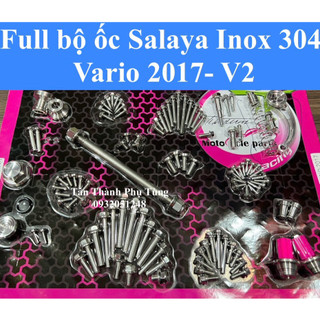 Full bộ ốc salaya inox 304 vario 2017 kiểu thái v2