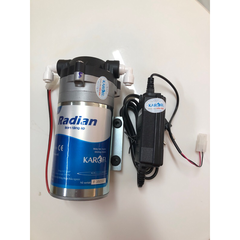 Bộ Bơm Tăng Áp KAROFI Radian 24V - Hàng chính hãng - Chuyên dùng để thay thế cho các loại máy lọc nước RO