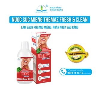 Nước súc miệng Themaz Fresh & Clean (250ml) - Làm sạch khoang miệng, đánh bay mảng bám, ngừa sâu răng - Tâm Dược