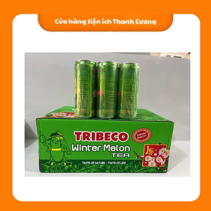 Thùng 24 Lon Trà Bí Đao Tribeco 320ml