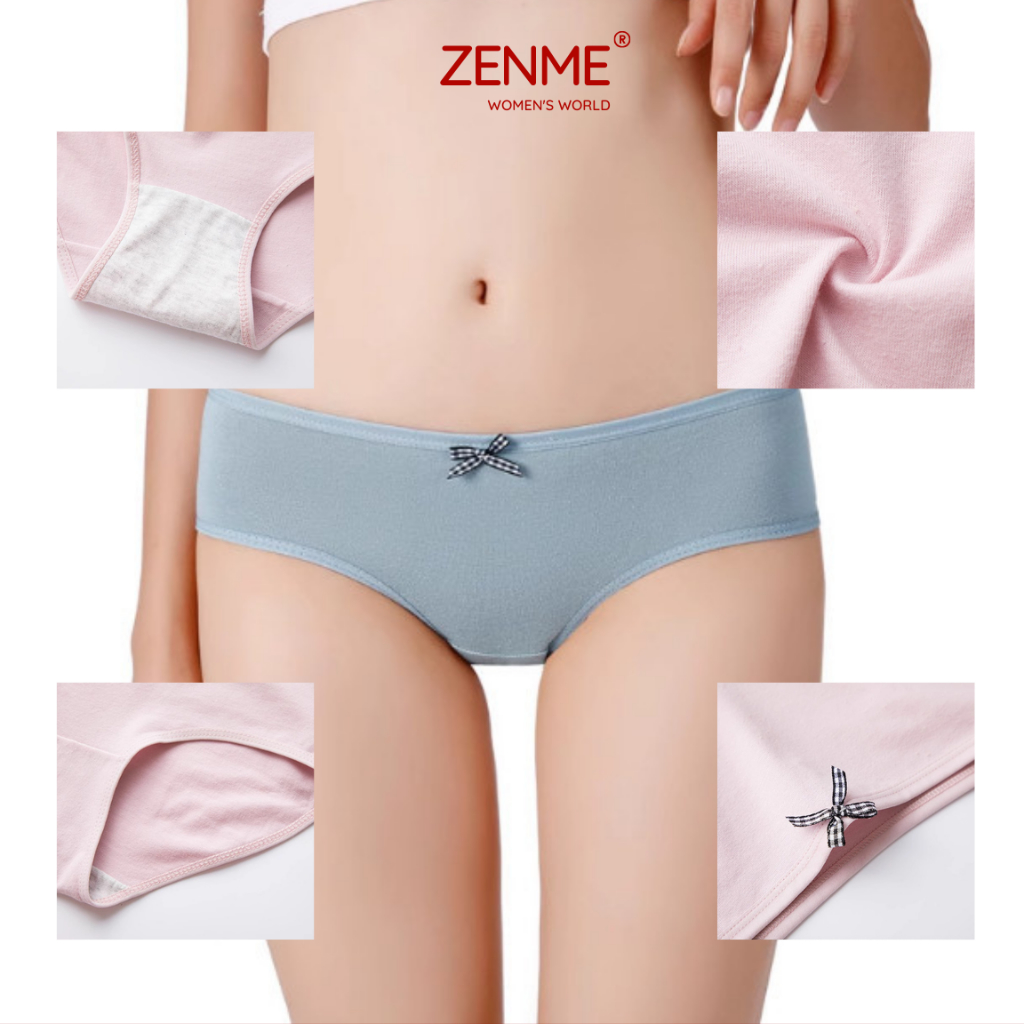 Combo 05 Quần Lót Nữ Zen Me Cotton Kháng Khuẩn Siêu Thấm Hút Mềm Mại Dịu Nhẹ