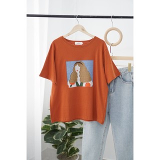 Áo Thun Nữ In Hình Thời Trang, Áo thun cotton nữ tay ngắn dáng rộng in hình size từ 45-65kg