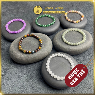 Vòng Tay Nữ Hạt Đá Nhỏ Gọn 6li, Vật Phẩm Mang Nhiều Năng Lượng, Ý Nghĩa An Lành - Vòng Của Diệp - ĐƠN 6MM