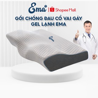 Gối chống đau mỏi cổ vai gáy có gel lạnh EMA - Thiết kế ưu việt giúp ngủ nhanh, chống ngáy