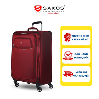 Vali Kéo Vải Du Lịch SAKOS SPAZIO 6 - Size M (24inch)/ Ký Gửi (Trung) - Khóa TSA - Chống Thấm, Trượt Nước