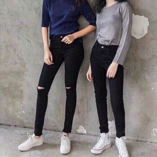 Quần jean đen skinny cho nữ