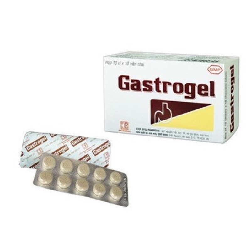 Gastrogel Viên nhai trào ngược dạ dày Hộp 100 viên