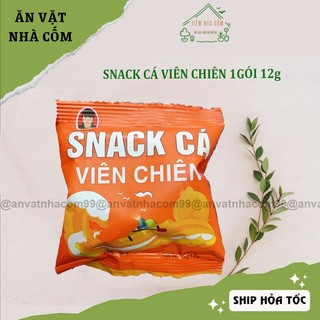 Snack cá viên chiên Ba Anh Em gói 12gram giòn thơm không cay - Ăn vặt nhà Cốm