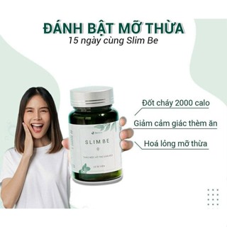 Giảm cân SLIMBE 1 hộp 30 viên chính hãng SLIM BE giúp giảm cân an toàn