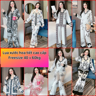 Đồ bộ pijama nữ, lụa xước cao cấp, tay dài quần dài , chất vải siêu đẹp ánh kim, mềm mượt,nhiều mẫu