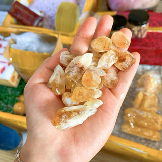 Mầm đá thạch anh vàng - Mầm đá Citrine Brazil thịnh vượng, đủ đầy