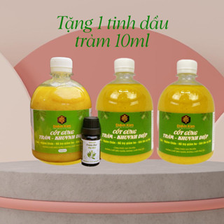Combo 3 chai Cốt Gừng Tràm Khuynh Diệp Điềm Kim 500ml- Tặng 10ml tinh dầu tràm Huế