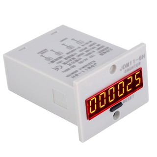Jdm11-6h không có bộ đếm điện áp 6 chữ số rơle hiển thị kỹ thuật led tử