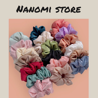 Cột tóc scrunchies satin/ lụa hàng thiết kế handmade by Mi - chất dày dặn