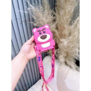 Túi đeo chéo Silicon Gấu Dâu
