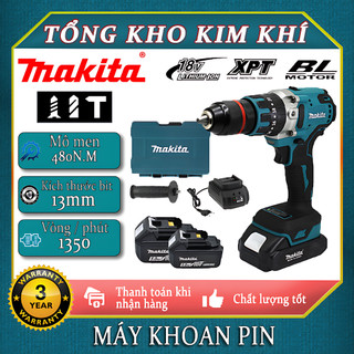 Máy khoan pin 21V 480Nm loại 3 chức năng, Chuyên khoan tường, khoan sắt, gỗ, bắt vít