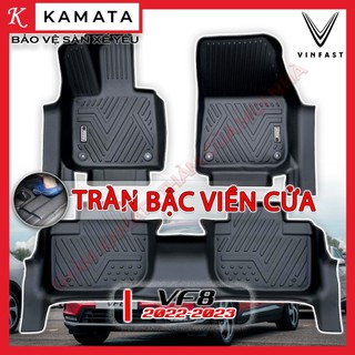 Thảm lót sàn ô tô 5d vinfast vf8 2023 - nay đúc nguyên khối tpv cao cấp