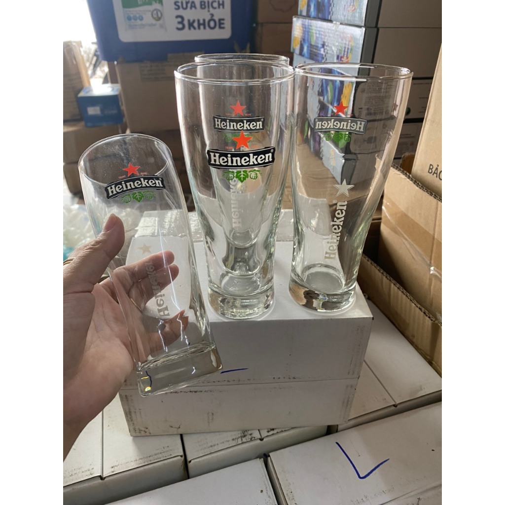 COMBO 6 LY THỦY TINH QUÀ TẶNG TỪ BIA HEINEKEN