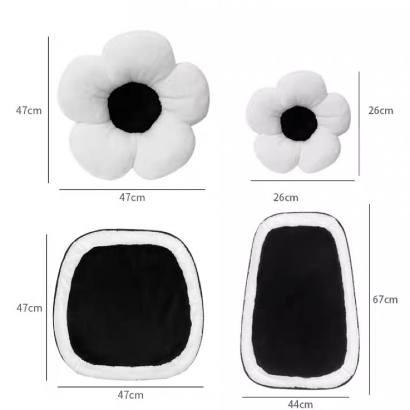Bộ gối tựa lưng ô tô/lót ghế nhung lông thỏ cao cấp siêu mềm mịn bông hoa  trang trí nội thất xe sang trọng | BigBuy360 - bigbuy360.vn