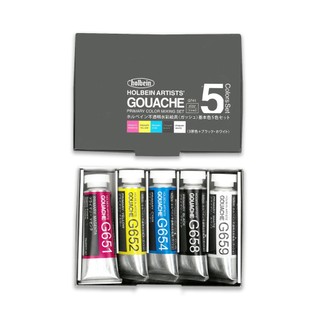 Màu Holbein Artists Gouache - Primary Mixing Set 5 màu - 15ml