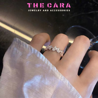 Nhẫn nữ hình bướm đính hạt zircon thecara