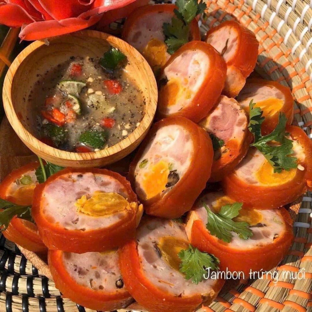 Jambon trứng muối (chả da cam) đòn 500gr (Chỉ giao hỏa tốc HCM)