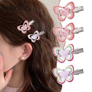 🌈Patrackiy✨Kẹp Tóc Hình Cánh Thiên Thần / Nhiều Màu Sắc Dễ Thương Cho Nữ