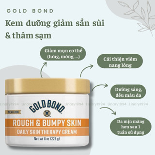 [LINARY1994] Kem Dưỡng Gold Bond 226gr Rough & Bumpy Skin dành cho da sần sùi, da gà, viêm nang lông (BẢN MỚI NHẤT)