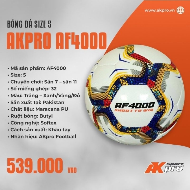 QUẢ BÓNG ĐÁ MOLTEN AKPRO AF4000/4800