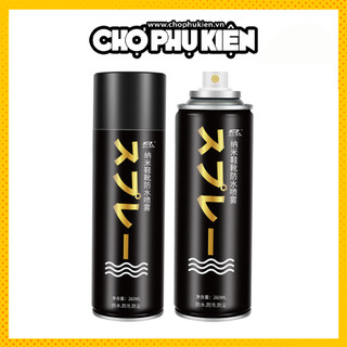 Chai xịt nano chống thấm nước, thấm dầu, làm bóng, chống bụi, chống bám bẩn cho giày, quần áo và túi 260ml